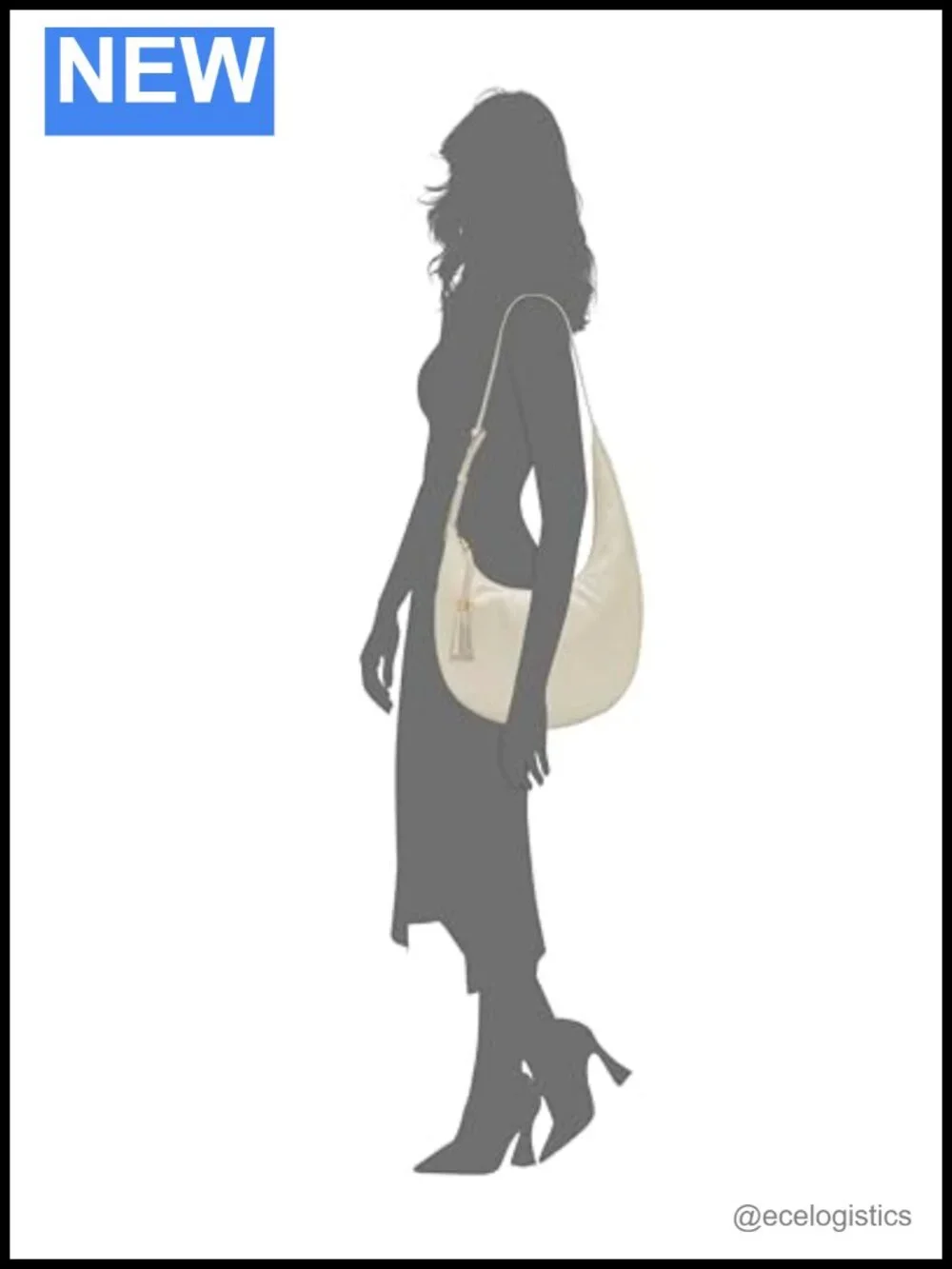 Vince Camuto Leather Hobo Shoulder Bag Zipper